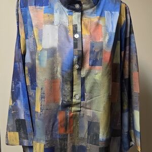 Colorful Abstract Women's Blouse